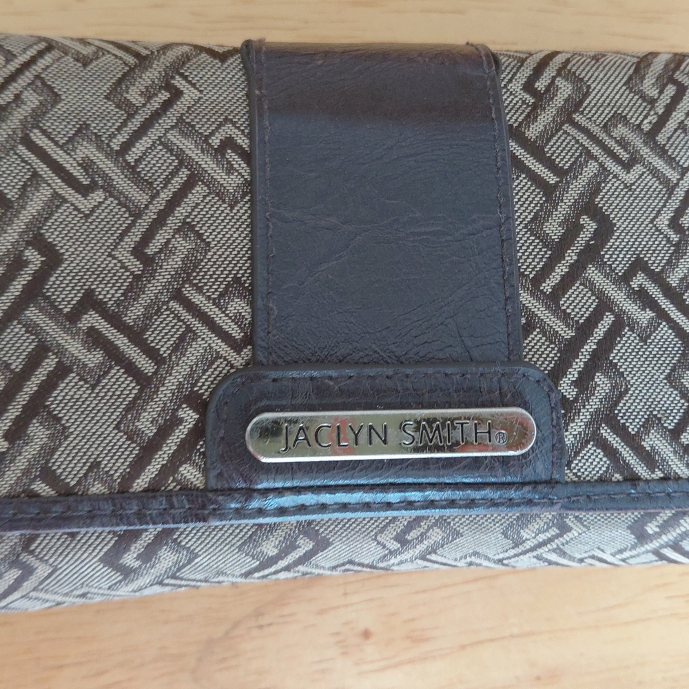 Jaclyn Smith Brown and Black Wallet